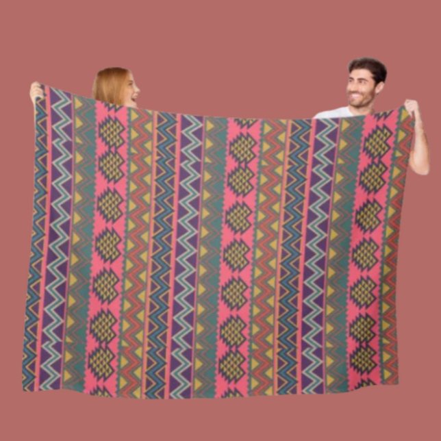 Stammes-Energie-Blanket - Bold & Cozy Boho Vibes Fleecedecke (Von Creator hochgeladen)