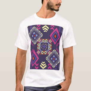 Stammes-ethnische, primitive geometrische Hintergr T-Shirt