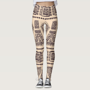 Stammes, ethnische, Vintage Geschäftsmuster Leggings