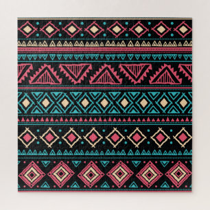 Stammes-ethnisches Vintage-Geschäftsmuster Puzzle