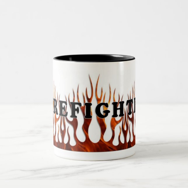 Stammes- FF-Flammen Zweifarbige Tasse (Mittel)