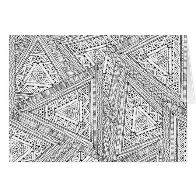 Stammes- Gekritzel 2 (Vorderseite (Horizontal))
