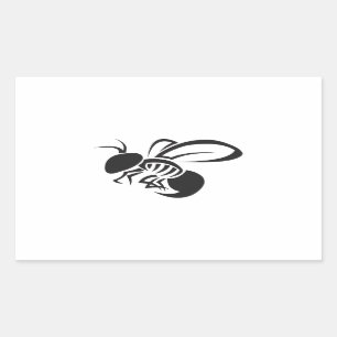 STAMMES- GELBE JACKE RECHTECKIGER AUFKLEBER