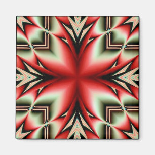 Stammes- geo Blume Magnet