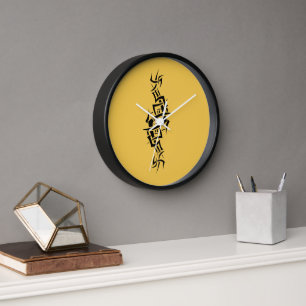 Stammes-Glanz-Wanduhr Uhr