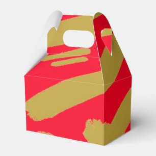 Stammes-Gold und Rot Geschenkschachtel