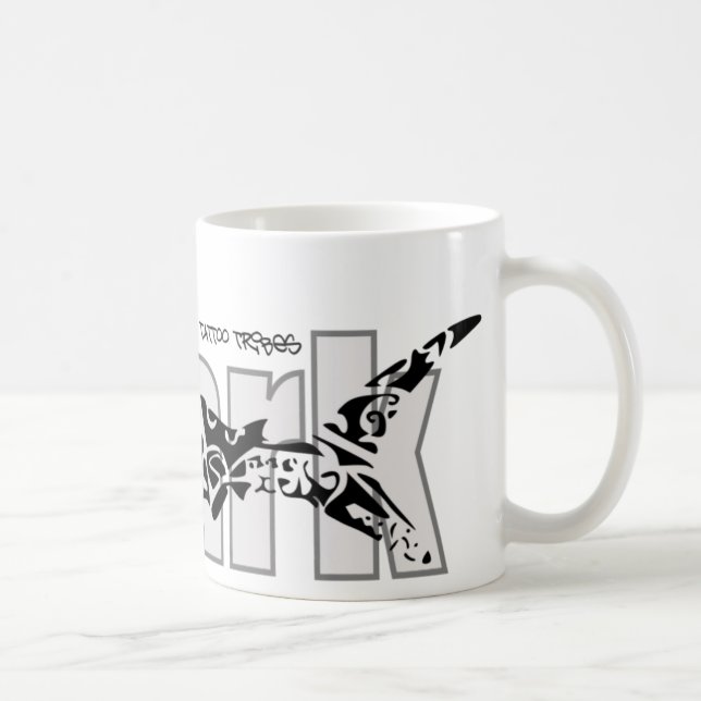 Stammes- Haifisch Kaffeetasse (Rechts)