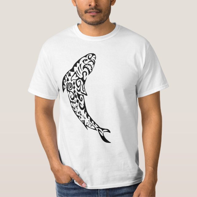 Stammes- Haifisch-Shirt Hawaiis T-Shirt (Vorderseite)