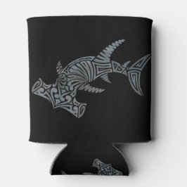 Stammes Hammerhead auf Schwarz Dosenkühler