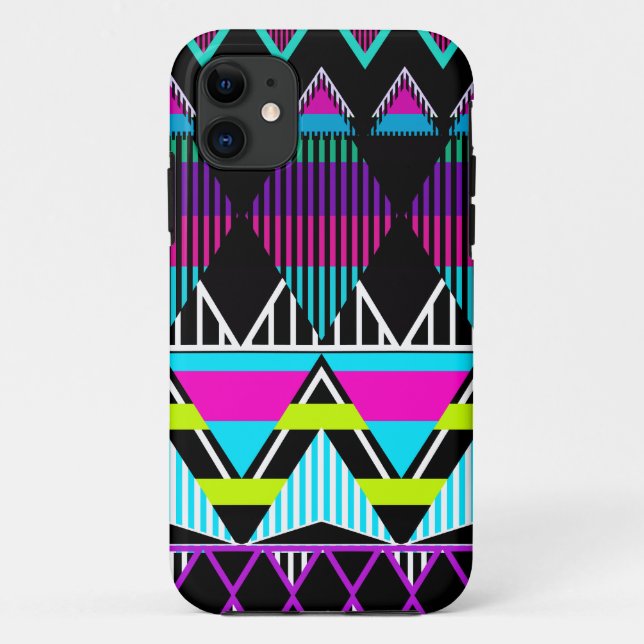Stammes- inspirierter iPhone 5 Case-Mate-Neonfall Case-Mate iPhone Hülle (Rückseite)