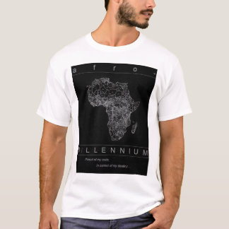 Stammes- Karte Afrikas T-Shirt