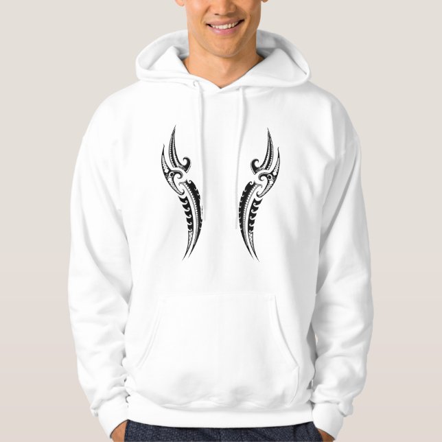 Stammes- Kriegers-Muster - traditionelles Hoodie (Vorderseite)