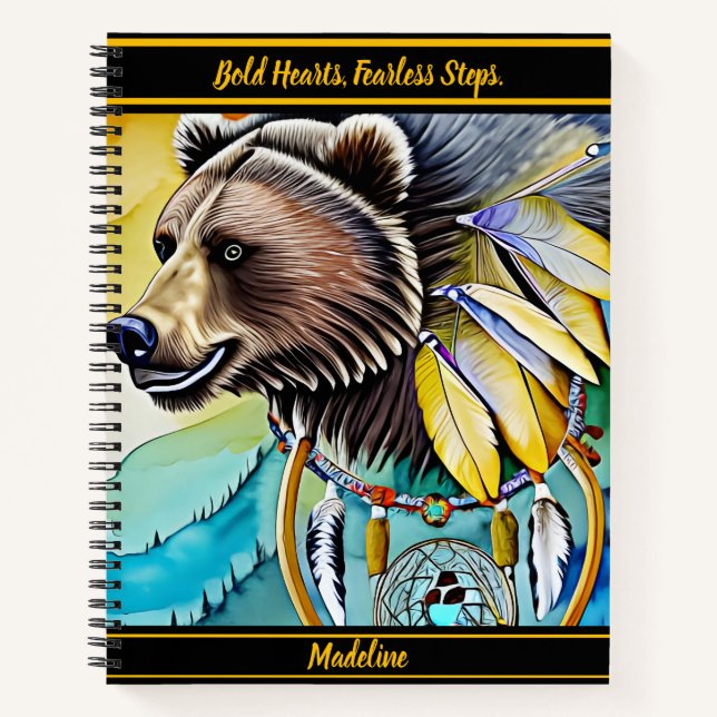 Stammes-Kulturerbe-Planer: Fett Design Notizbuch (Vorderseite)