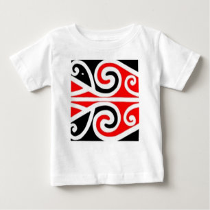 Stammes- Kunst der Maori- Entwürfe für Sie Baby T-shirt