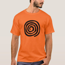 Stammes- Kunst der Stammes- gewundenen Petroglyphe T-Shirt