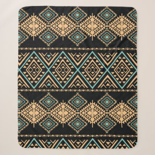 Stammes Kunstmuster. Ethnisch geometrischer Ausdru Sherpadecke