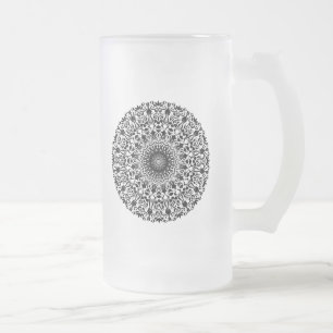 Stammes-Mandala Mattglas Bierglas