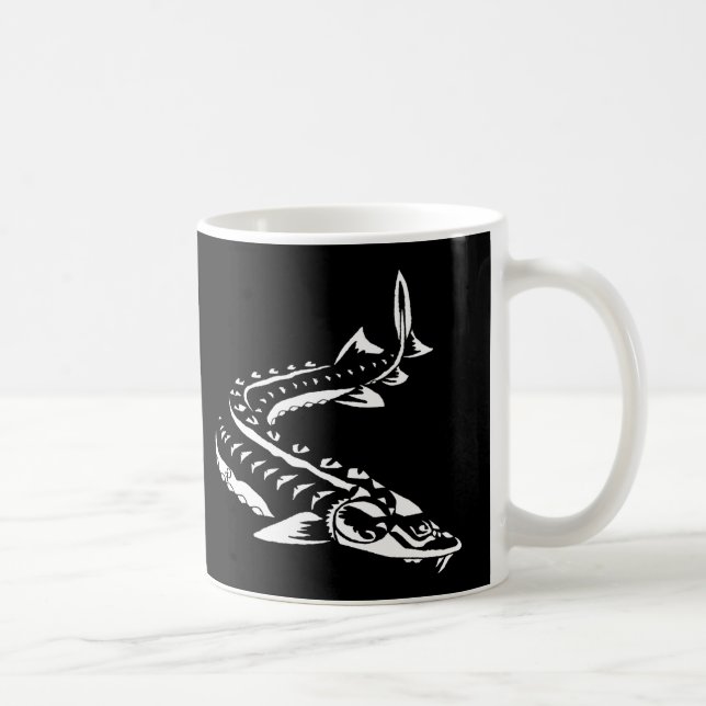 Stammes- NEUE Scutes schwarze Tasse (Rechts)
