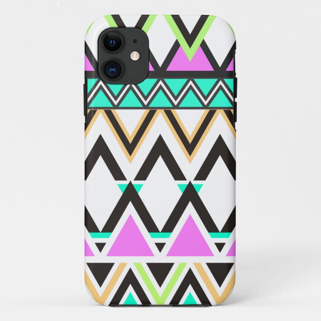 Stammes- Pastellmuster Case-Mate iPhone Hülle (Rückseite)