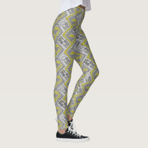Stammes- peruanisches geometrisches leggings