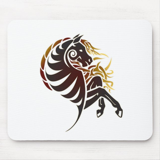 Stammes- Pferd Mousepad (Vorne)