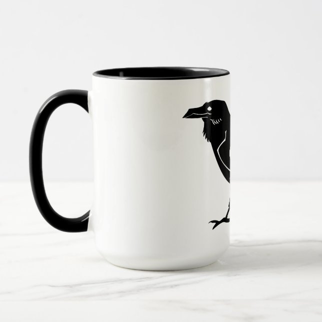 Stammes- Raben-Wecker-Kaffee-Tasse Tasse (Links)