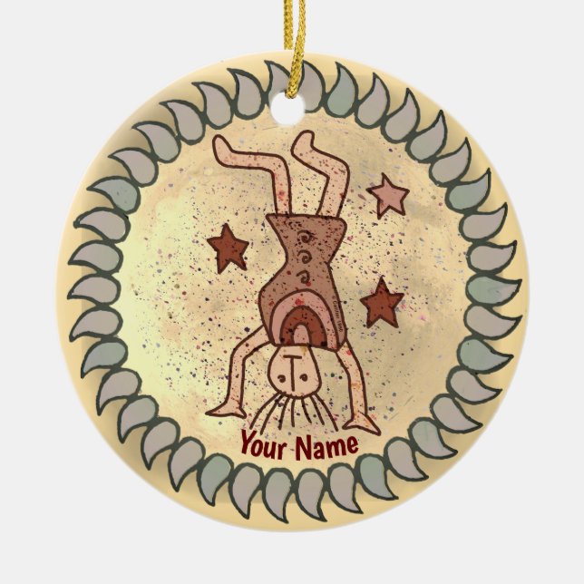 Stammes-Rad Keramik Ornament (Vorne)