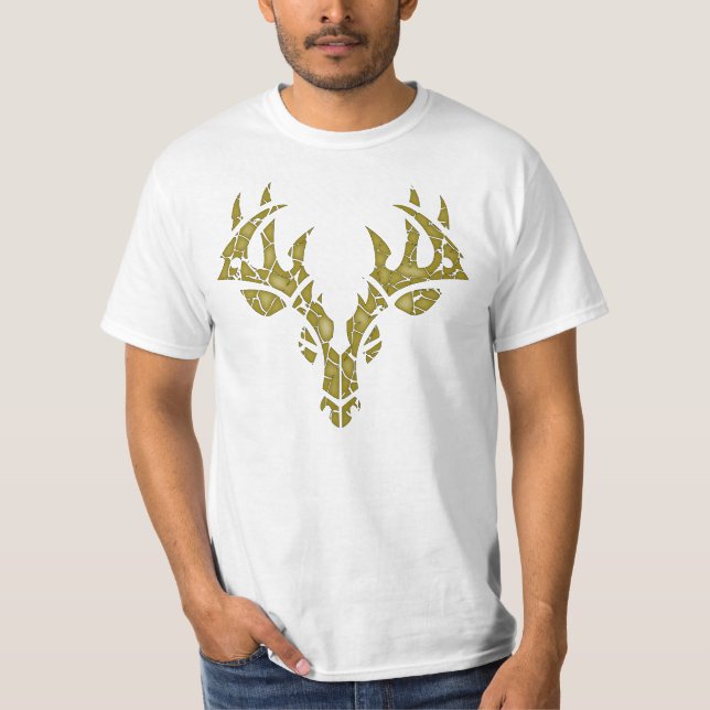Stammes- Rotwild (Camouflage) T-Shirt (Vorderseite)