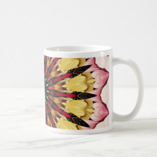 Stammes- Stangen und verblassende Herz-Mandala Tasse