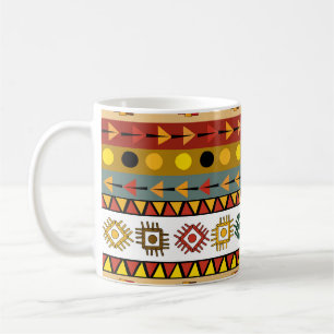Stammes Tapete, künstlerisches ethnisches Design. Kaffeetasse