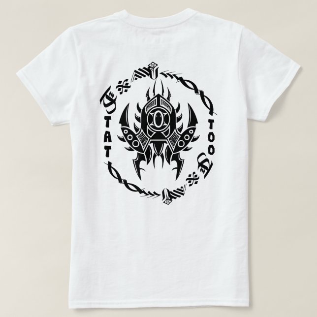 Stammes-Tattoo T-Shirt (Design Rückseite)