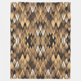 STAMMES-TRIBAL DREIECKIGES MUSTER FLEECEDECKE