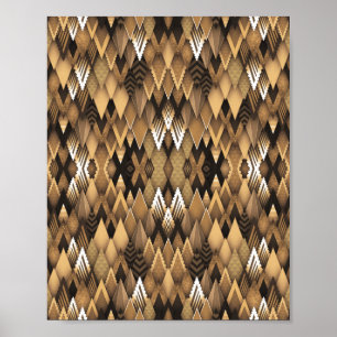 STAMMES-TRIBAL DREIECKIGES MUSTER POSTER