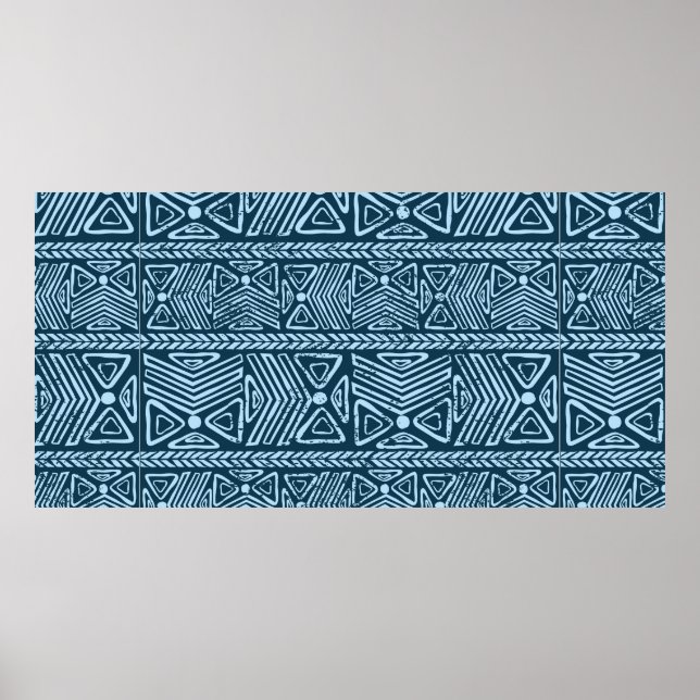 Stammes Vintag ethnisch nahtlos Poster (Vorne)