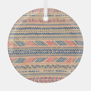 Stammes Vintag ethnisch: nahtloses Muster. Ornament Aus Glas
