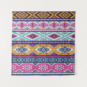 Stammes Vintag Navajo: Retromuster Wandteppich