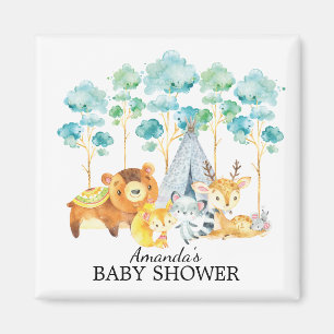 Stammes- Waldtier-Babyparty-Bevorzugungs-Magnet Magnet