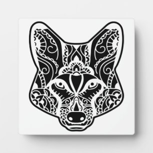Stammes-WOLF Fotoplatte