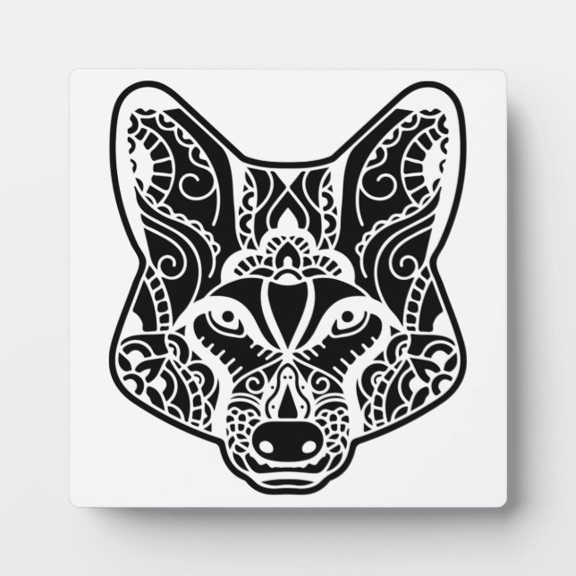 Stammes-WOLF Fotoplatte (Vorderseite)