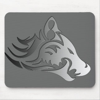 Stammes- Wolf Mousepad
