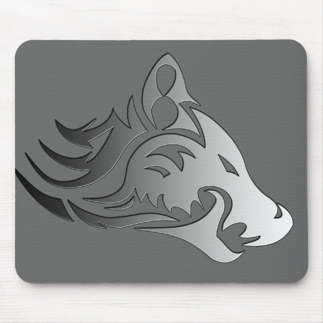 Stammes- Wolf Mousepad (Vorne)