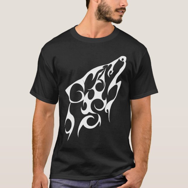 Stammes- Wolf T-Shirt (Vorderseite)