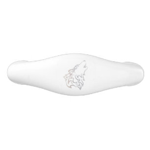 Stammes- Wolfweiße Taupe-Steigung Keramik Schubladengriff