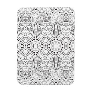 Stammes- Zendoodle Entwurf Magnet
