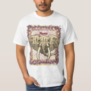 Stammesafrikanischer Elefant-T - Shirt
