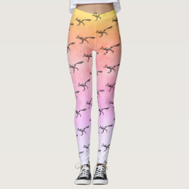 Stammesbahnläufer Silhouette Sonnenaufgang Leggings