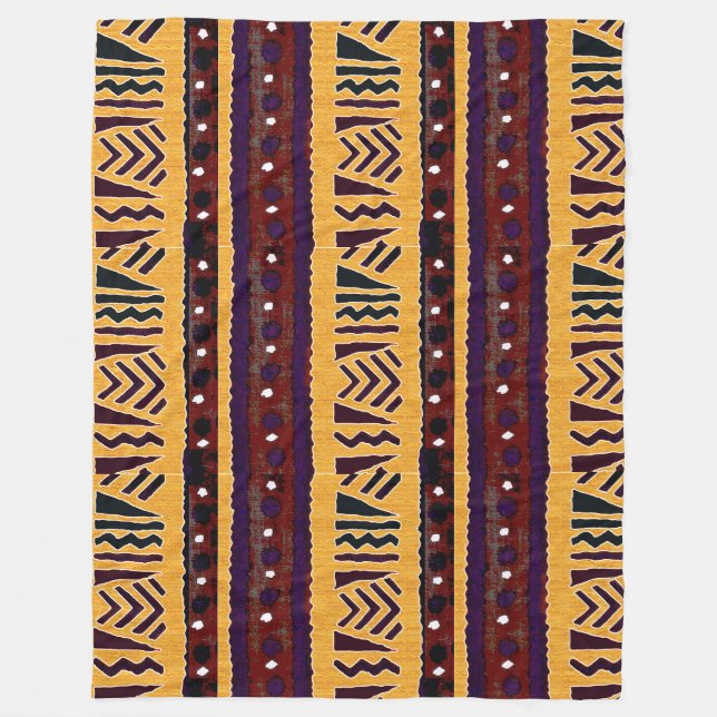 "Stammesbänder": Fleecedecke (Vorderseite)