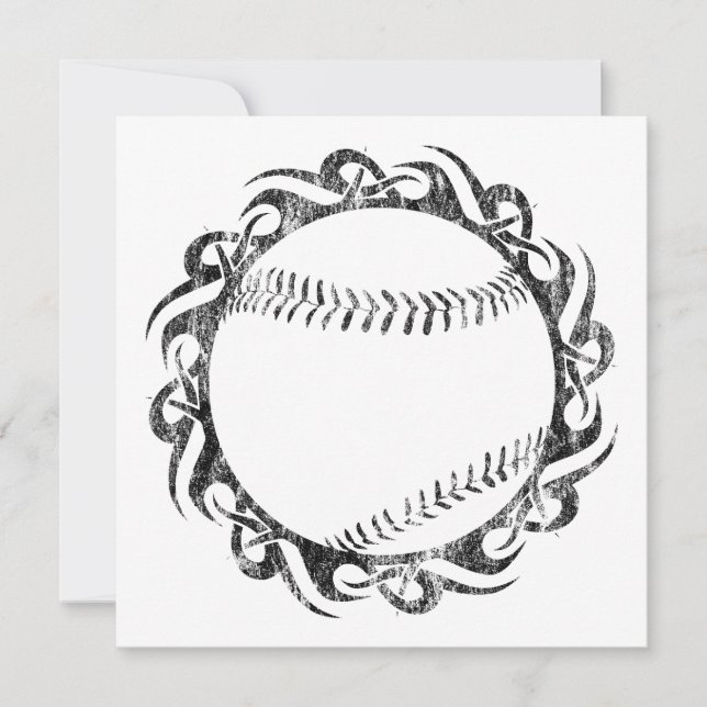 Stammesbaseball Einladung (Vorderseite)