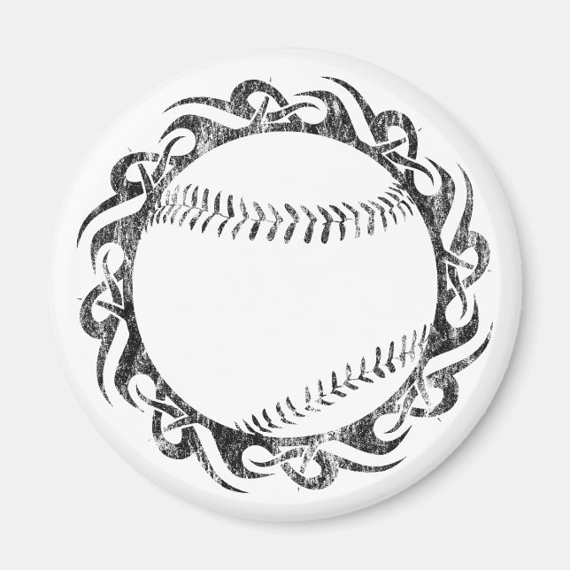 Stammesbaseball Magnet (Vorne)