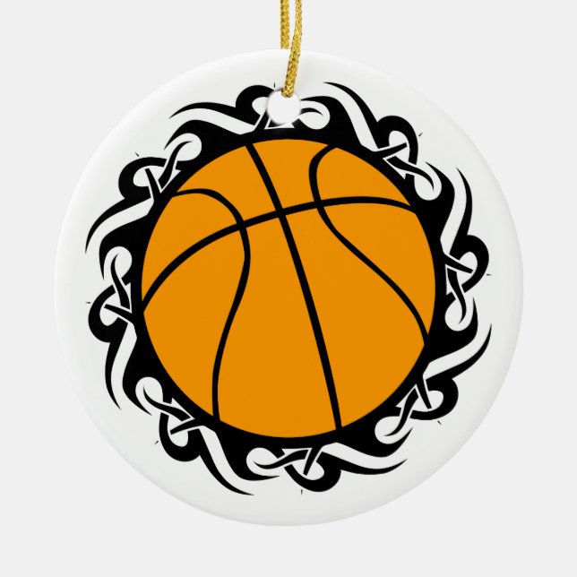 Stammesbasketball Keramikornament (Vorne)